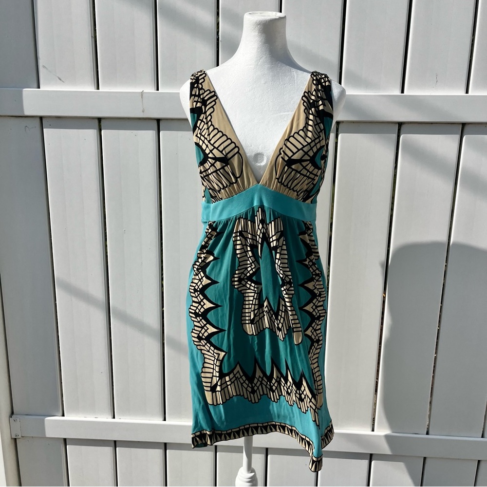 Nicole Miller Black and Blue Dress